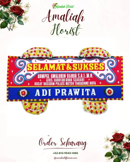 Papan Bunga Ucapan Selamat Sangsit